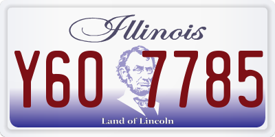 IL license plate Y607785