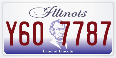 IL license plate Y607787