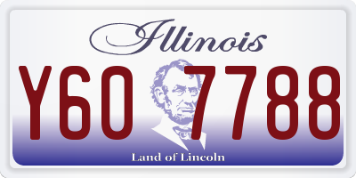 IL license plate Y607788