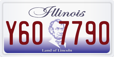 IL license plate Y607790