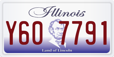 IL license plate Y607791