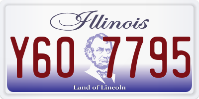 IL license plate Y607795