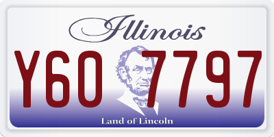 IL license plate Y607797