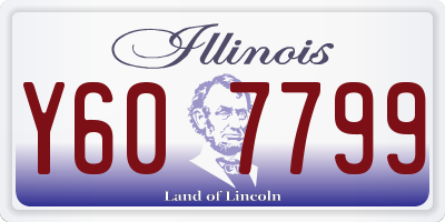 IL license plate Y607799
