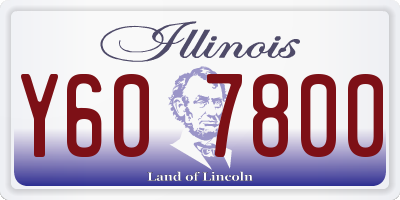 IL license plate Y607800