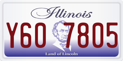 IL license plate Y607805