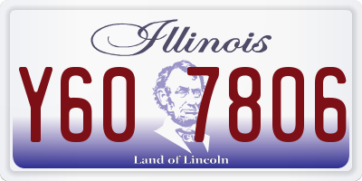 IL license plate Y607806