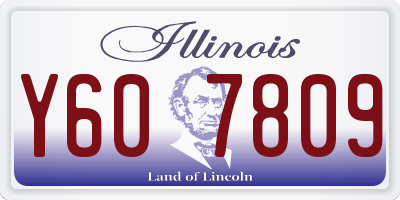 IL license plate Y607809