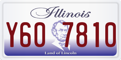 IL license plate Y607810
