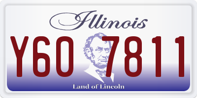IL license plate Y607811