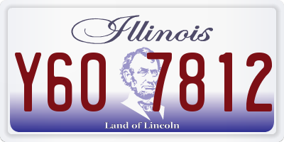IL license plate Y607812
