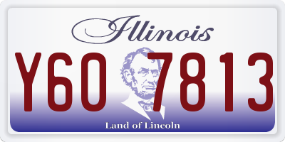 IL license plate Y607813