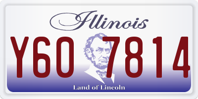 IL license plate Y607814