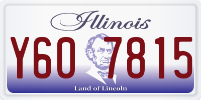 IL license plate Y607815