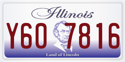 IL license plate Y607816