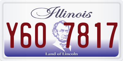 IL license plate Y607817