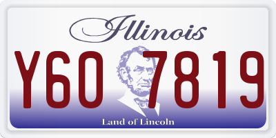 IL license plate Y607819