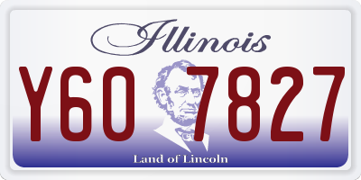 IL license plate Y607827
