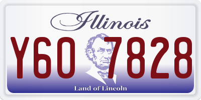 IL license plate Y607828