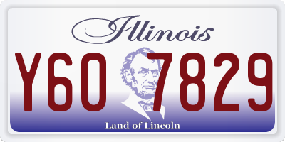 IL license plate Y607829