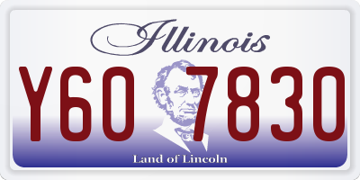 IL license plate Y607830