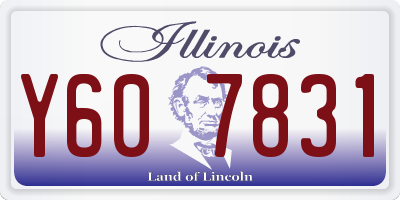 IL license plate Y607831