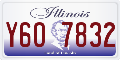 IL license plate Y607832