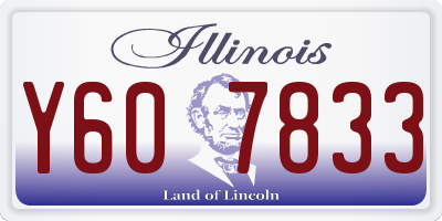 IL license plate Y607833