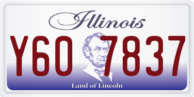 IL license plate Y607837