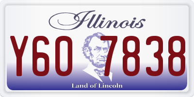 IL license plate Y607838