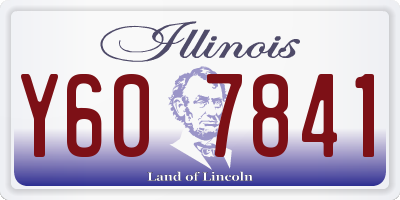 IL license plate Y607841