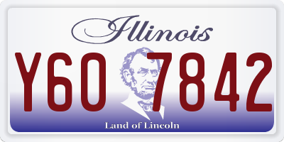 IL license plate Y607842