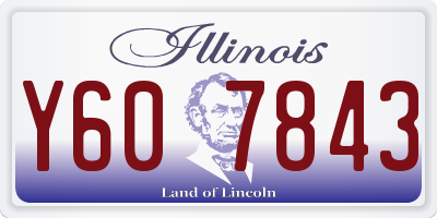 IL license plate Y607843