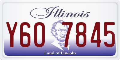 IL license plate Y607845