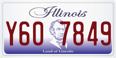 IL license plate Y607849