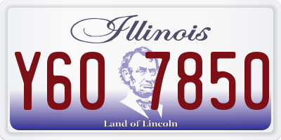 IL license plate Y607850