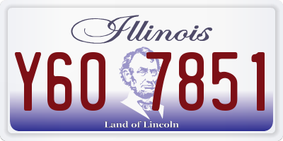 IL license plate Y607851