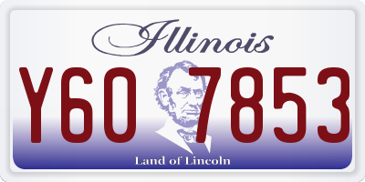 IL license plate Y607853