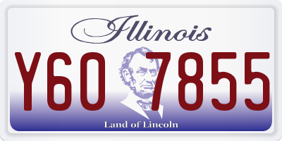 IL license plate Y607855