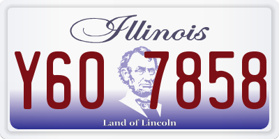 IL license plate Y607858