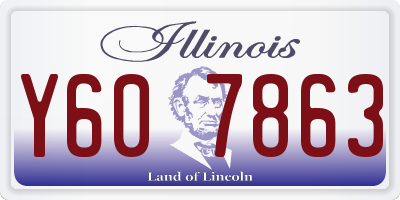 IL license plate Y607863