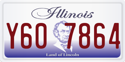 IL license plate Y607864