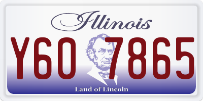 IL license plate Y607865