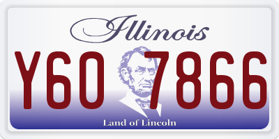 IL license plate Y607866