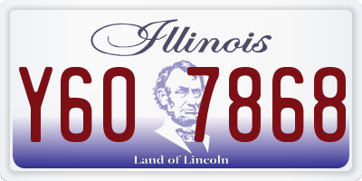 IL license plate Y607868