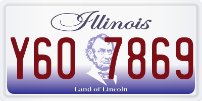IL license plate Y607869