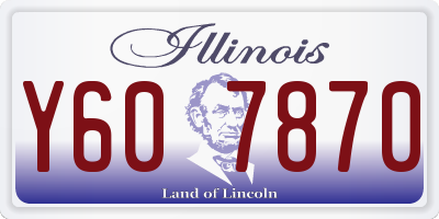 IL license plate Y607870