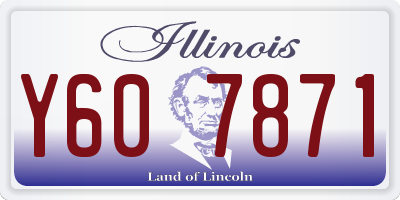 IL license plate Y607871