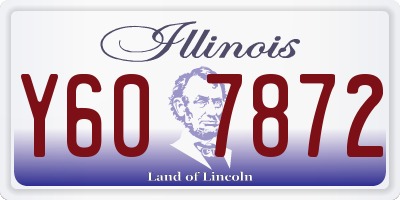 IL license plate Y607872