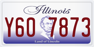 IL license plate Y607873